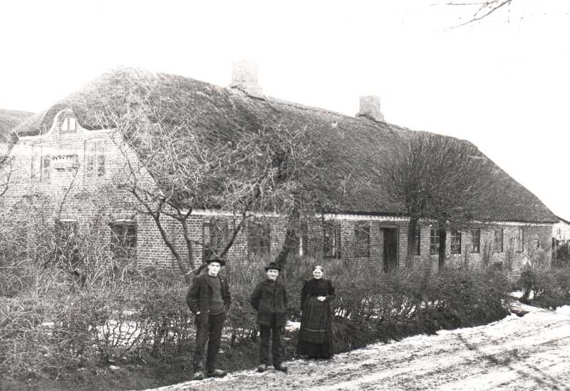 Peter, Chresten og Laura Als, ca. 1915. Lokalhistorisk B5274