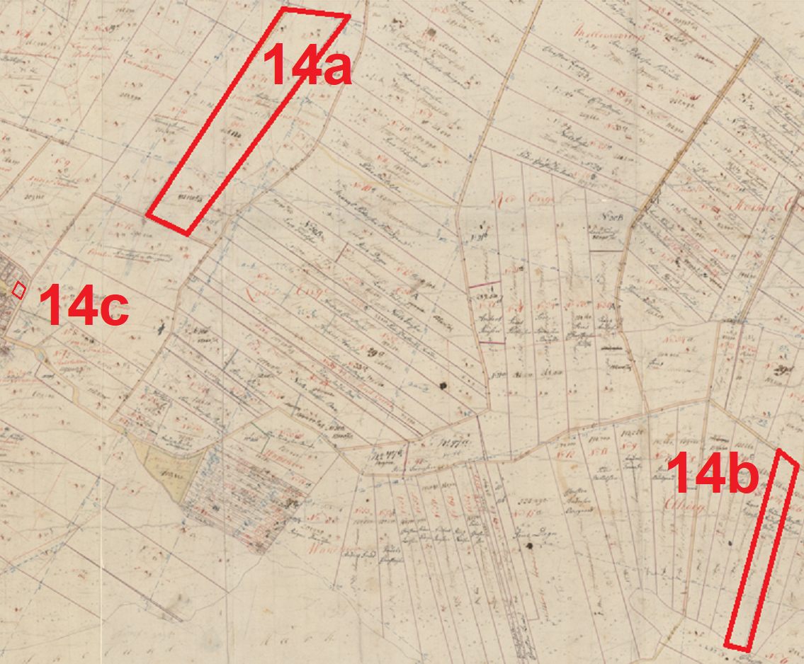 Historiske kort på nettet (https://historiskekort.dk/). Matrikelkort Veddum By Vest, Skelund (0641052 1814) Gyldig : 1814 - 1866 Målestok: 4000. Indeholder data fra Styrelsen for Dataforsyning og Infrastruktur hentet 2023.